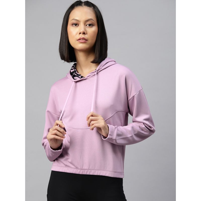 Alcis Women Anti Static & Drytech Printed Hooded Sweatshirt (L)