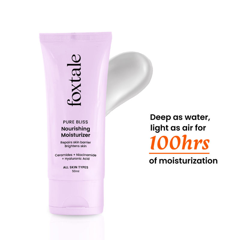 Foxtale Nourishing Ceramide Moisturiser for 100hrs of Hydrated, Glowing Skin
