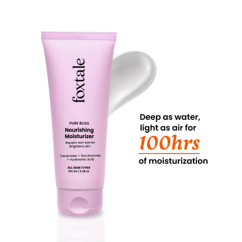 Foxtale Nourishing Ceramide Moisturiser for 100hrs of Hydrated, Glowing Skin