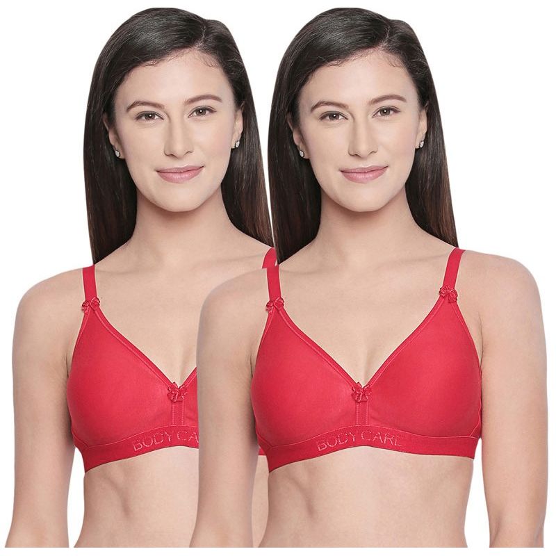 Buy Bodycare B, C & D Cup Perfect Coverage Bra-Pack Of 2 - Red Online