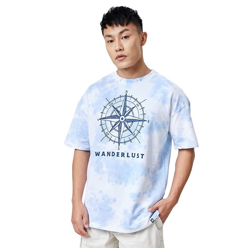 The Souled Store Wanderlust Oversized T-Shirts For Mens (XL)