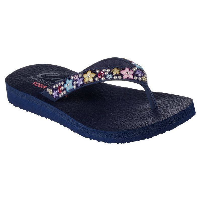 SKECHERS MEDITATION DANCING Navy Blue Flipflops Buy SKECHERS