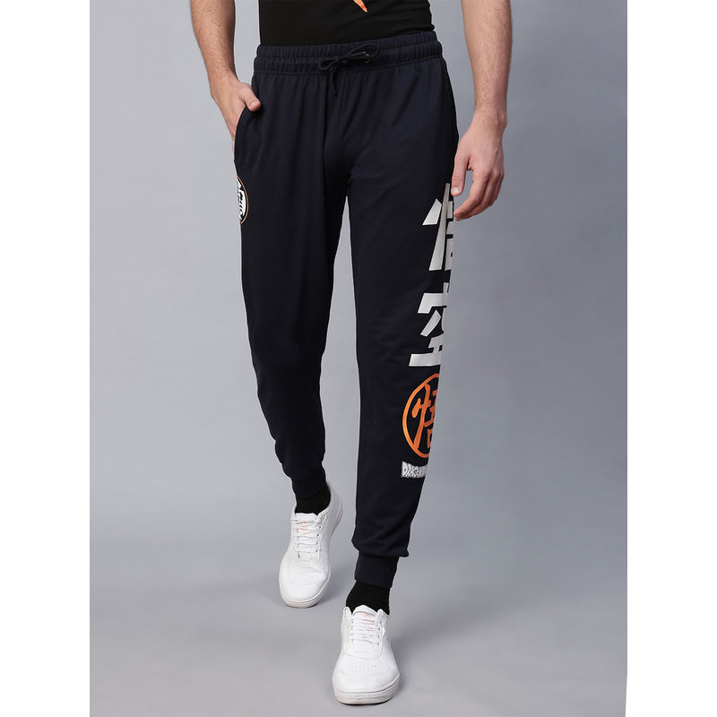 Free Authority Official Dragon Ball Z Mens Navy Blue Graphic Printed Relaxed Fit Jogger (34)