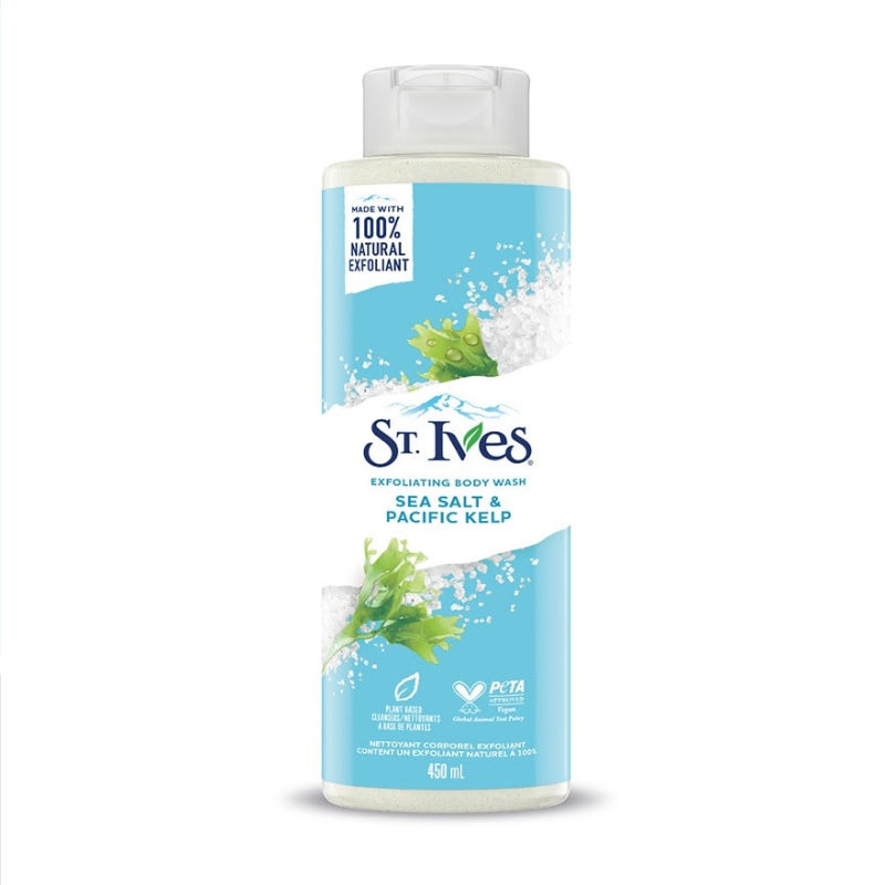 St. Ives Purifying Sea Salt & Pacific Kelp Exfoliating Body Wash
