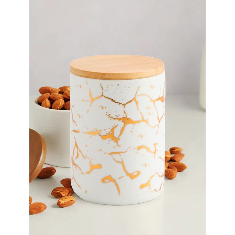 UMAI Ceramic Jar White (S)