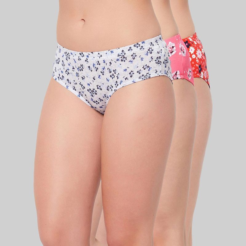 Clovia Assorted Panty Pack-Multi-Color (Pack of 3) (S)