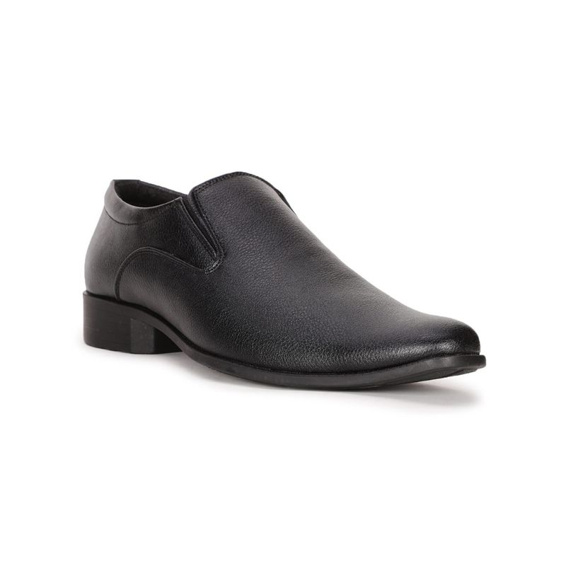 Bata Solid Black Formal Shoes (UK 8)