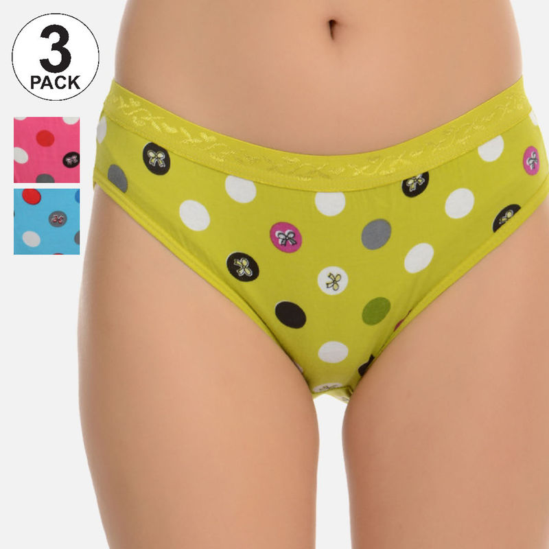 Mod & Shy Pack of 3 Printed Brief - Multi-Color (L)