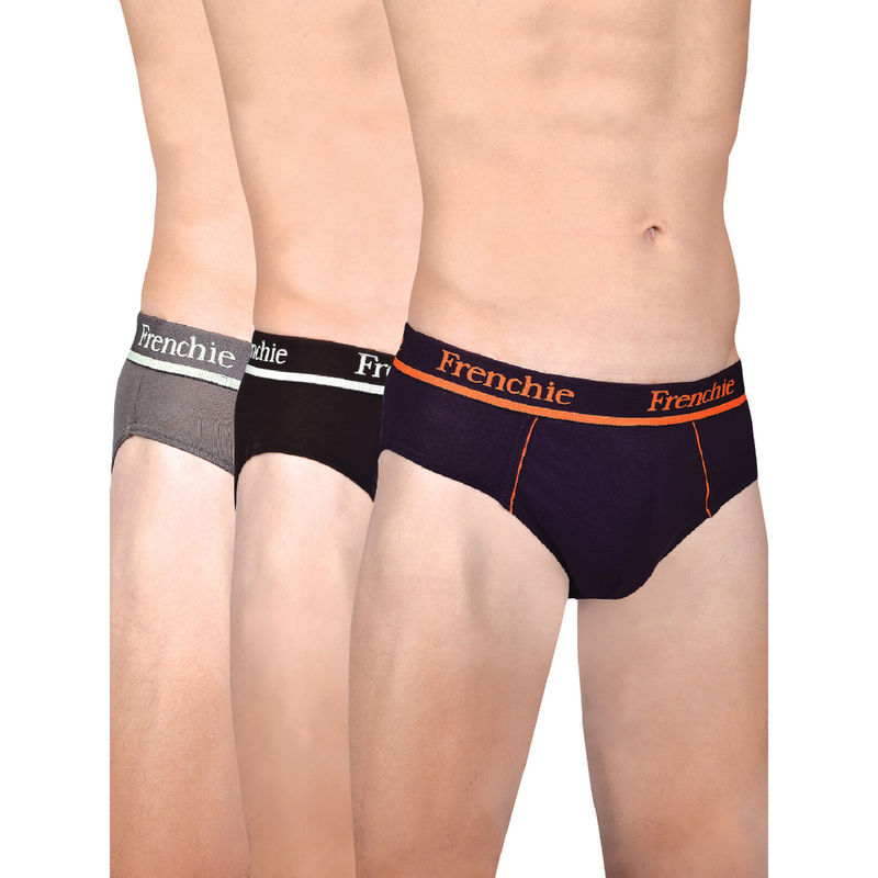 Frenchie Pro Mens Cotton Briefs Assorted Colours (S) (Set Of 3)