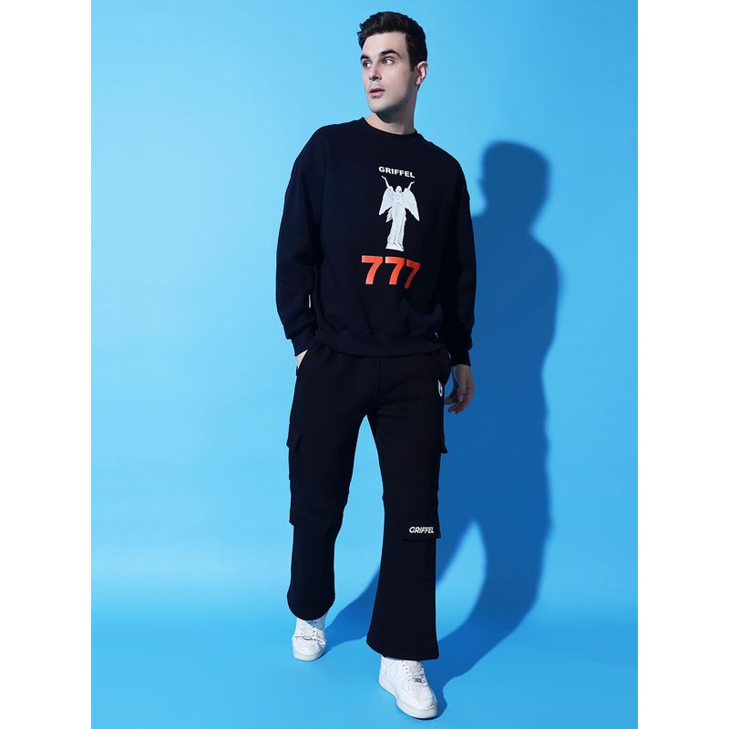 Griffel 777 Oversized Navy Tracksuit (Set of 2) (S)