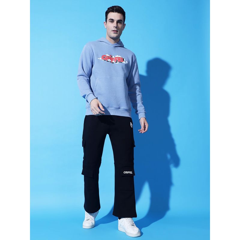 Griffel Cloud Regular Fit Sky Blue Tracksuit (Set of 2) (M)