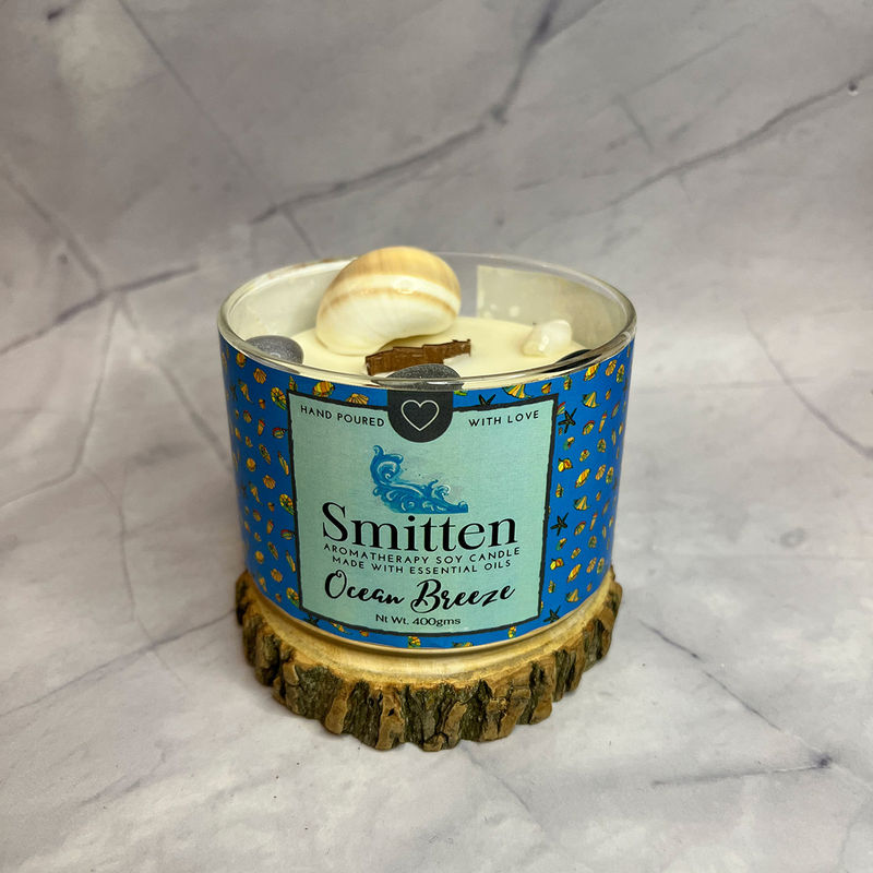 Smitten Aromatherapy Candle Ocean Breeze Buy Smitten Aromatherapy