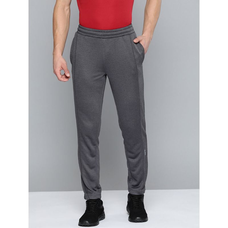 Alcis Men Charcoal Grey Solid Track Pants (L)