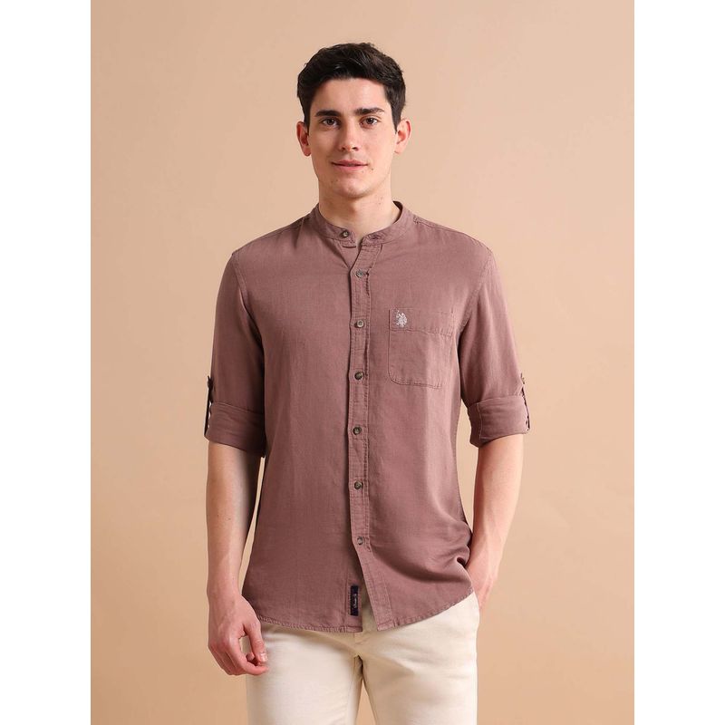 U.S. Polo Assn. Denim Co. Dyed Linen Shirt (M)