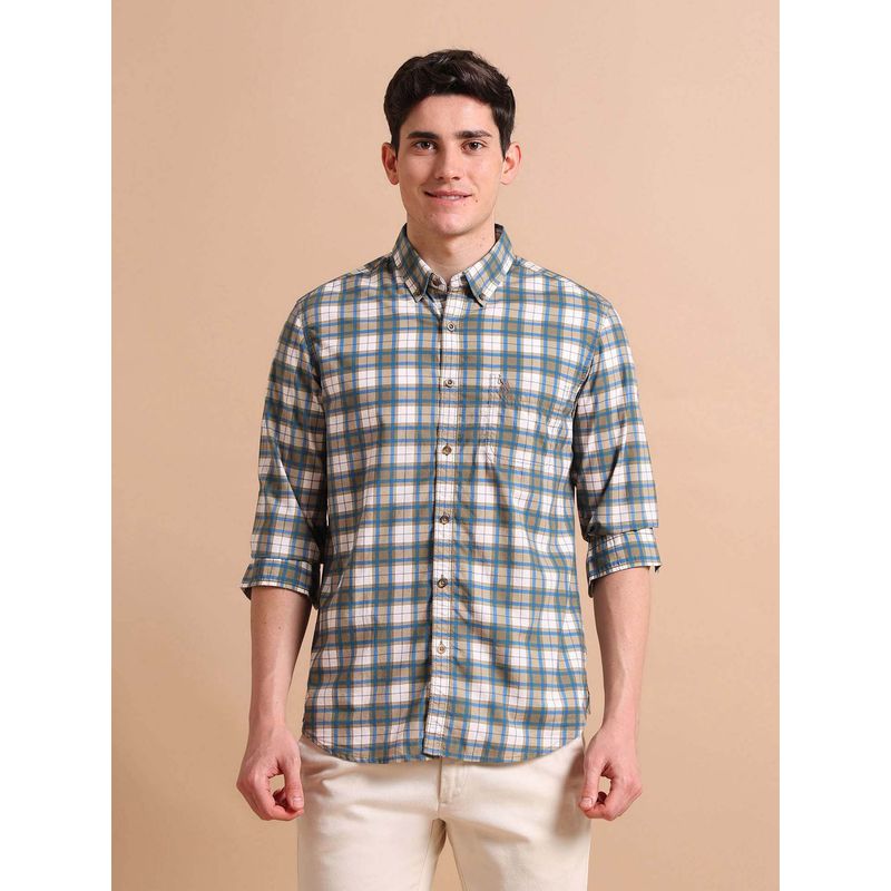 U.S. Polo Assn. Denim Co. Tartan Button Down Shirt (M)