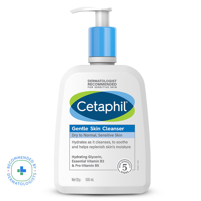 Cetaphil Gentle Skin Cleanser Dry to Normal Skin with Niacinamide Dermatologist Recommended