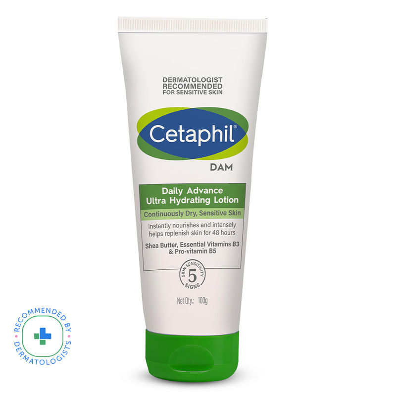 Cetaphil DAM Daily Advance Ultra Hydrating Lotion with Shea Butter & Niacinamide for Sensitive Skin