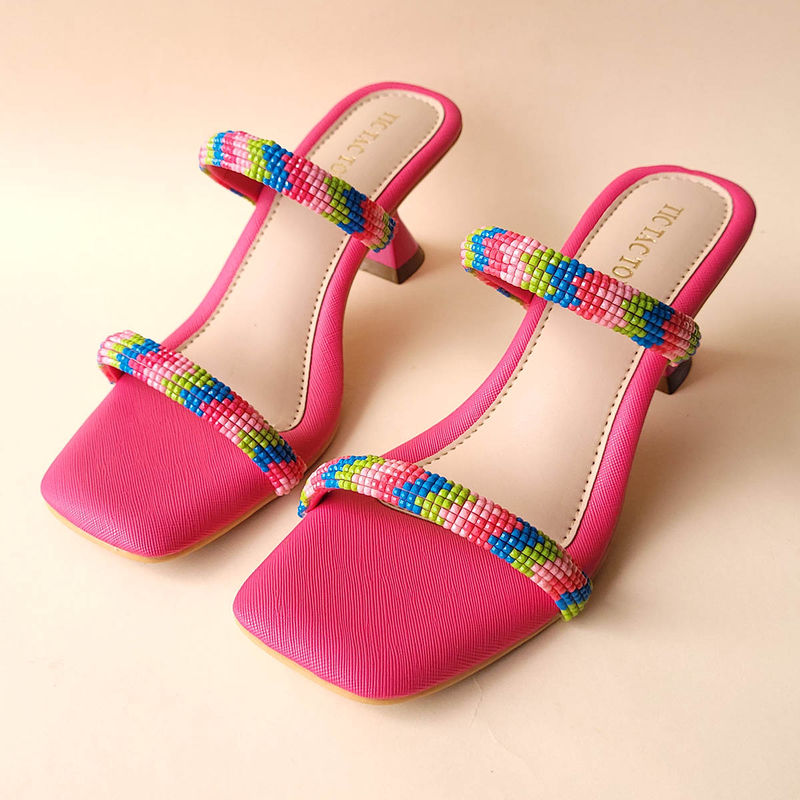 Tic Tac Toe Pink 2 Strap Beads Block (EURO 36)