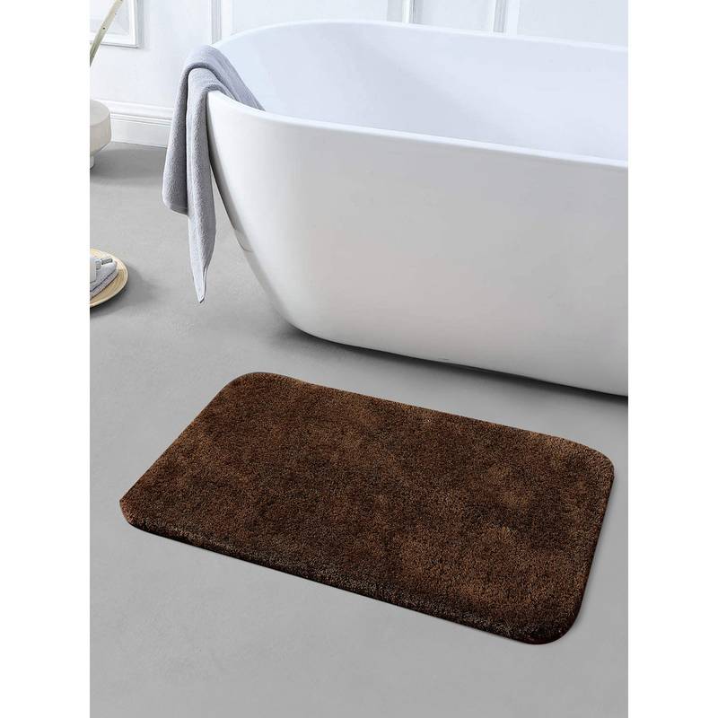 Obsessions Super Soft Anti Skid Polyester Bathmat - Chocolate (S)