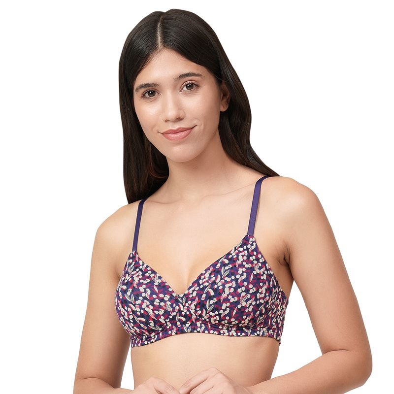 Amante Cotton Dream Lightly Padded Non-Wired T-Shirt Bra-Multi-Color (32C)