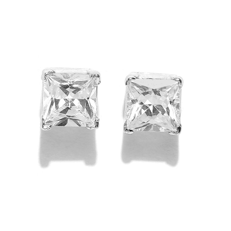 PAVOI Orecchini A Stella Con Retro Piatto In Argento 925 Placcato Oro 14K | Borchie Piccole In Zirconia Cubica, Ipoallergenici
