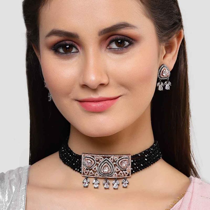 Black cheap colour choker