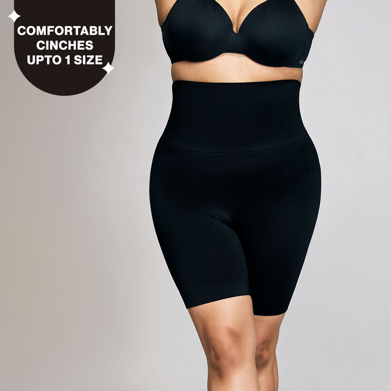 Nykd by Nykaa Waist And Thigh Shaper NYSH02 - Black (M)
