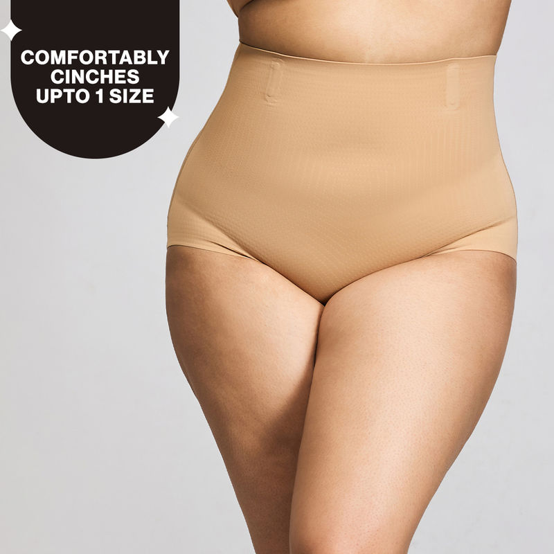 Nykd By Nykaa InvisiBlend™ Seamless High Waist Shapewear Brief NYSH36 Brown-(2XL)