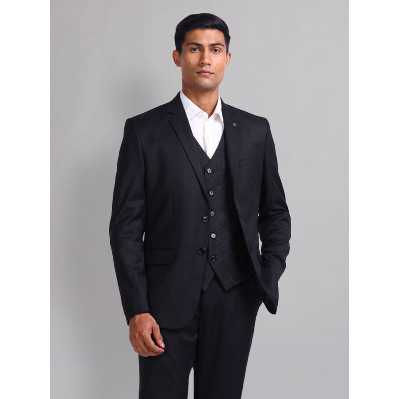 AD By Arvind Tailored Fit Three Piece Suit (40)