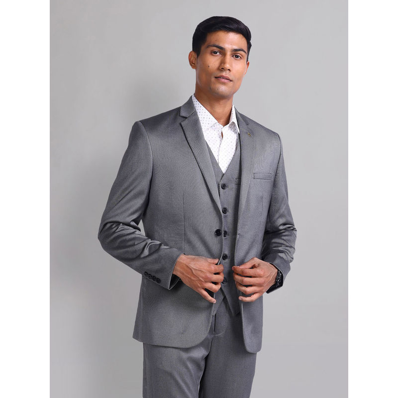 AD By Arvind Tailored Fit Three Piece Suit (44)