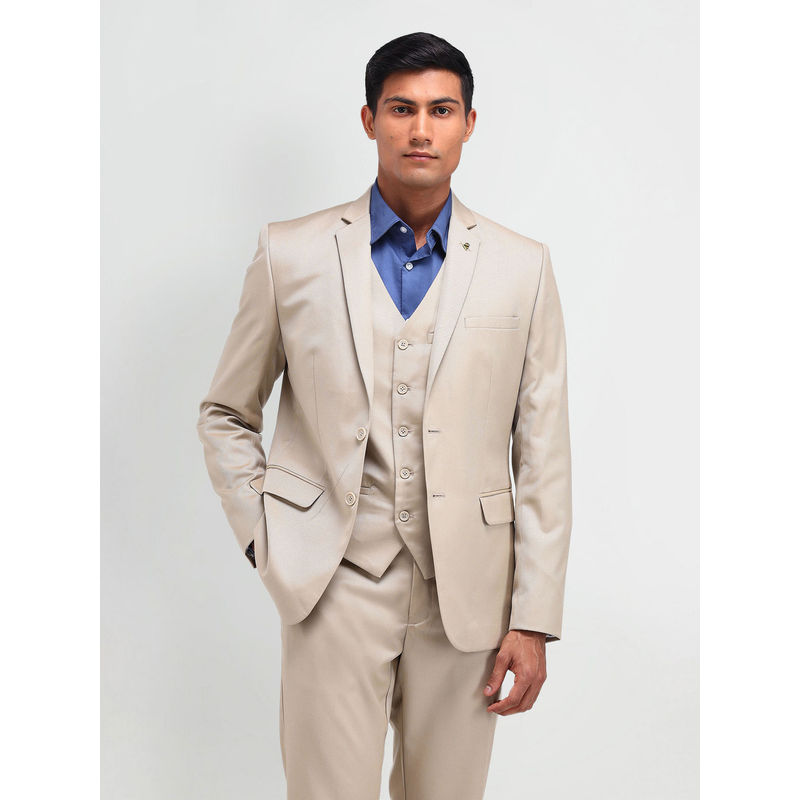 AD By Arvind Tailored Fit Three Piece Suit (38)