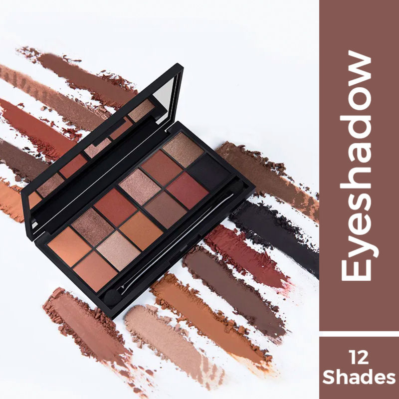Nykaa Just Wink It! 12 in 1 - Eyeshadow Palette - Double Chocolate Chip