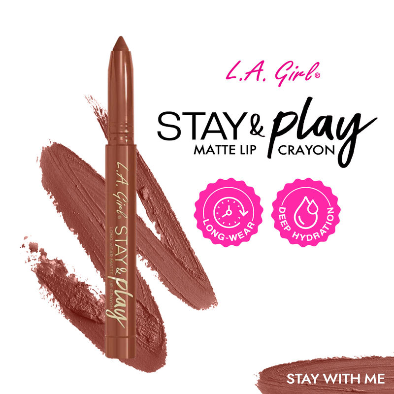 L.A. Girl Stay & Play Matte Lip Crayon - Stay With Me