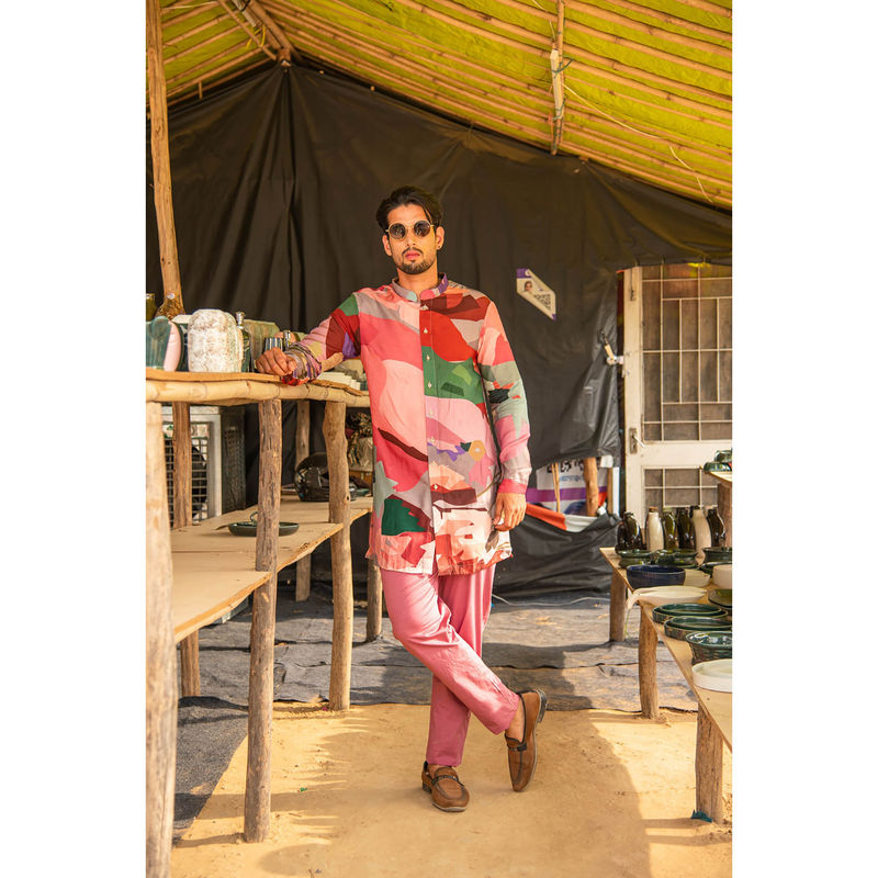 Soniya G Printed Multicolor Kurta with Pants (Set of 2) (XS)