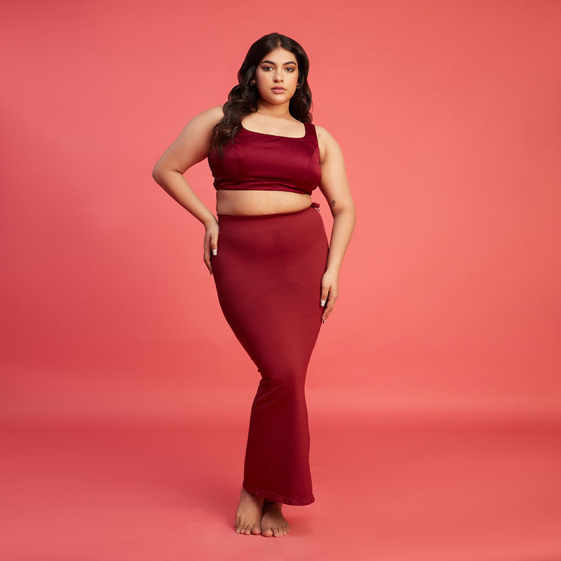 Nykd by Nykaa Shapewear with Drawcord for Super support - NYSH021-Wine (2XL)