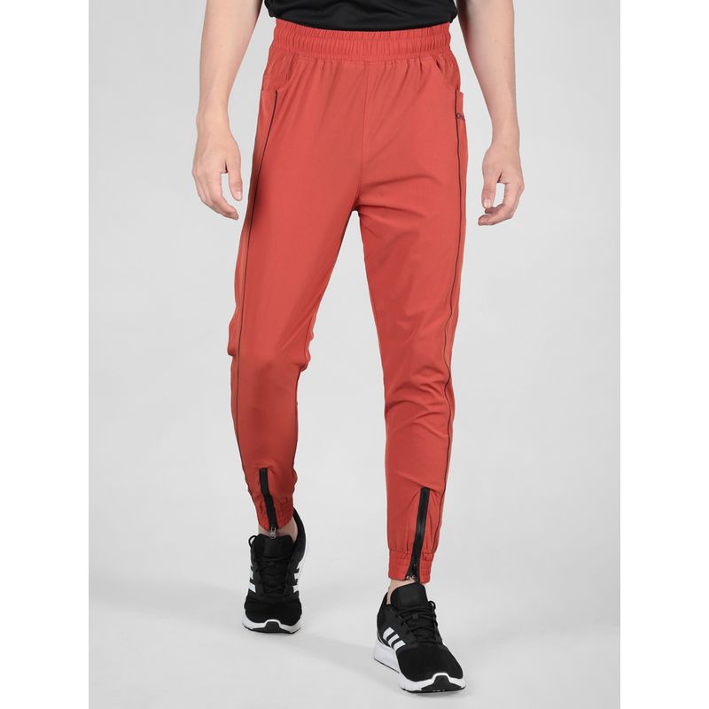 Chkokko Men Casual Trackpant with Lower Pocket Rust (3XL)