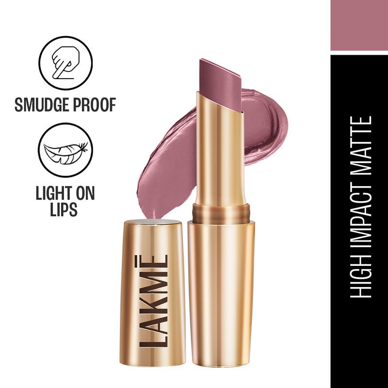 Lakme 9 To 5 Powerplay Priming Matte Lipstick For 16Hr Intense Matte , Mauve Matter