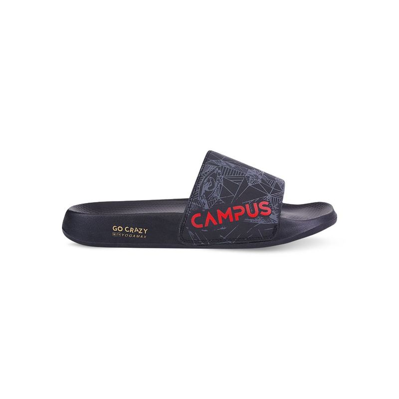 Campus Men'S Sl-423 Black Sliders (UK 10)