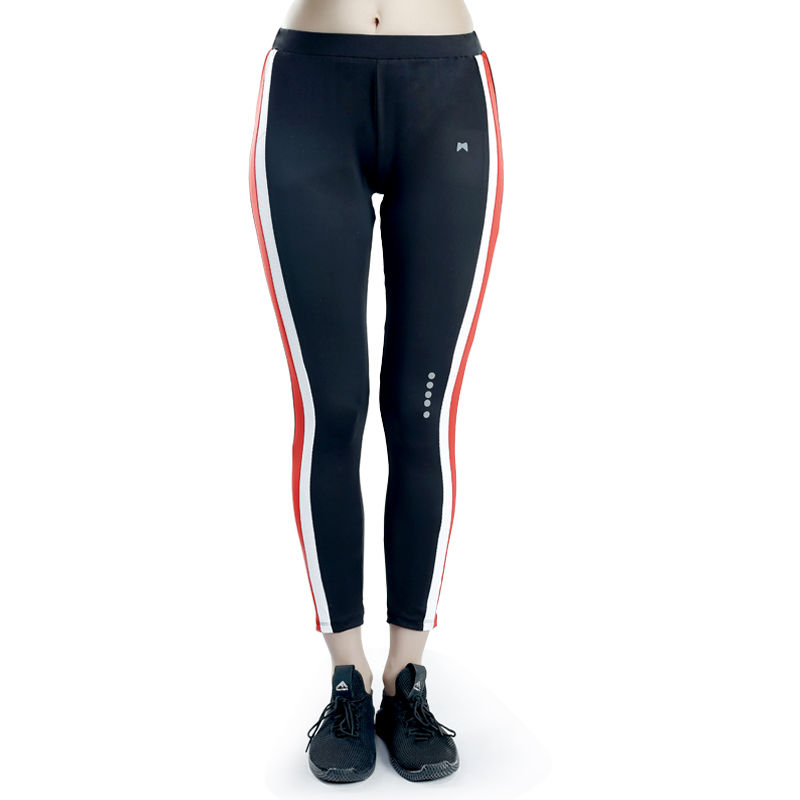 Muscle Torque Black With White Red Pannels On Side Tights (S)