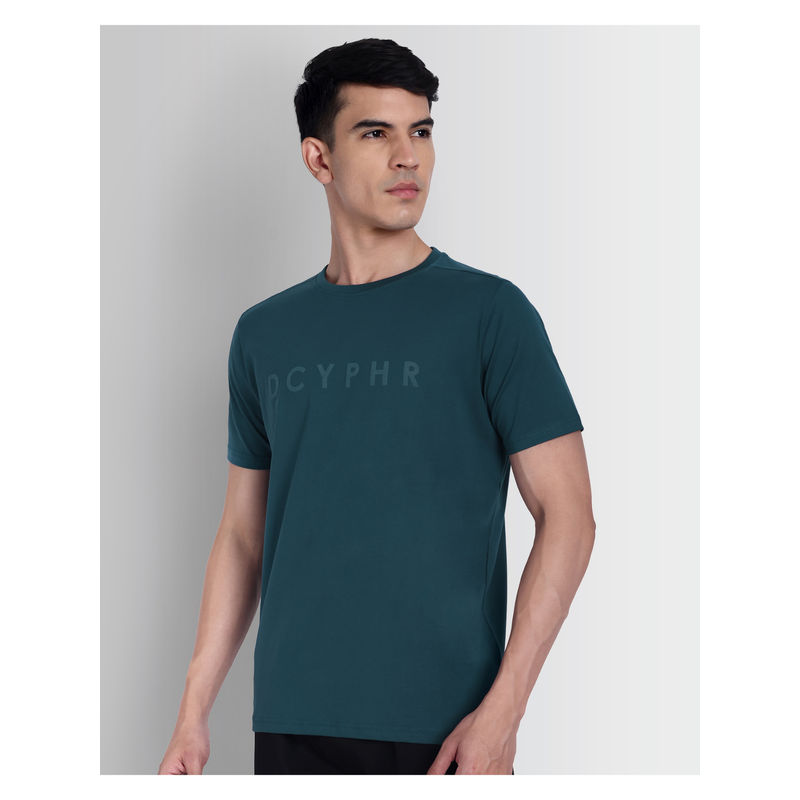 DCYPHR Teal Essentials Stretch Brand T-Shirt - Legion Blue (S)