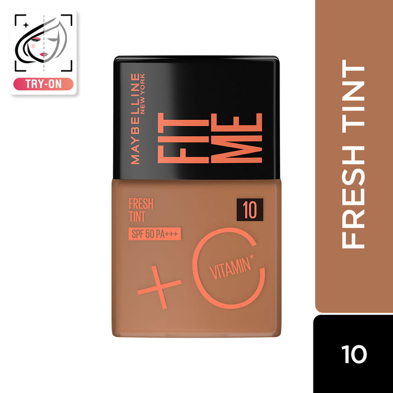 Maybelline New York Fit Me Fresh Tint, Lightweight, SPF 50 PA+++ & Vitamin C - Shade 10