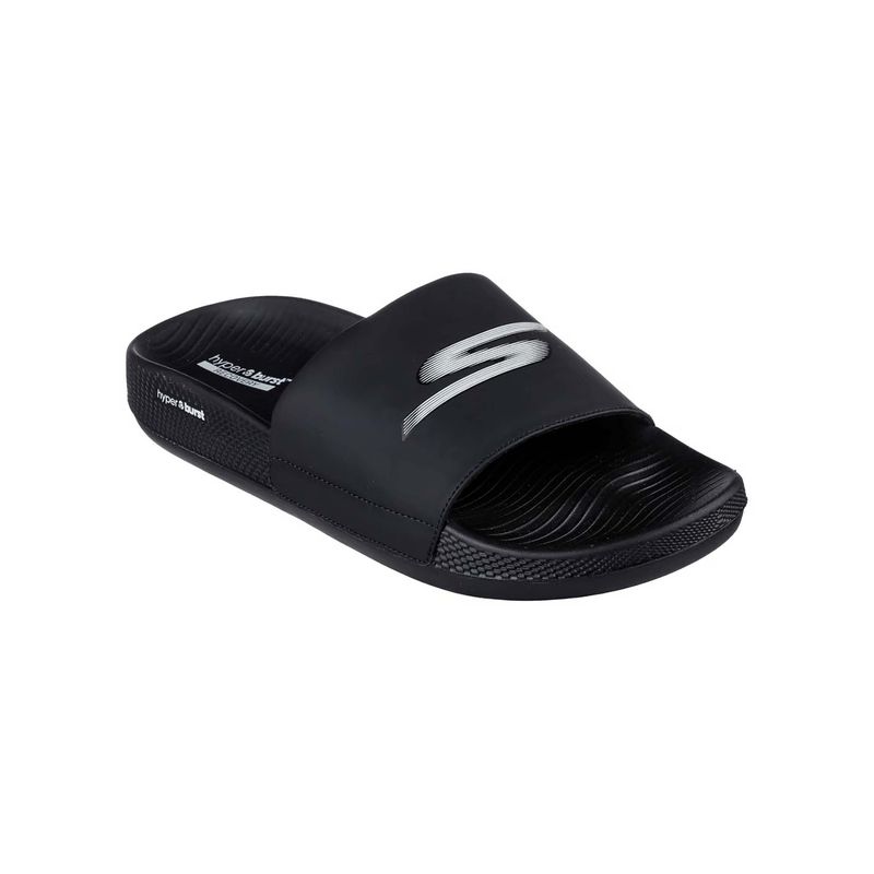 SKECHERS Men Black Hyper Slide Sliders (UK 9)