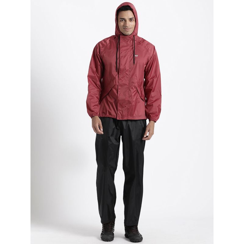 Wildcraft Men Red Solid Rain Jacket (XL)