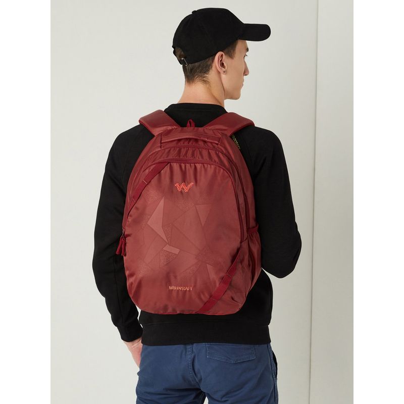Wildcraft red backpack deals