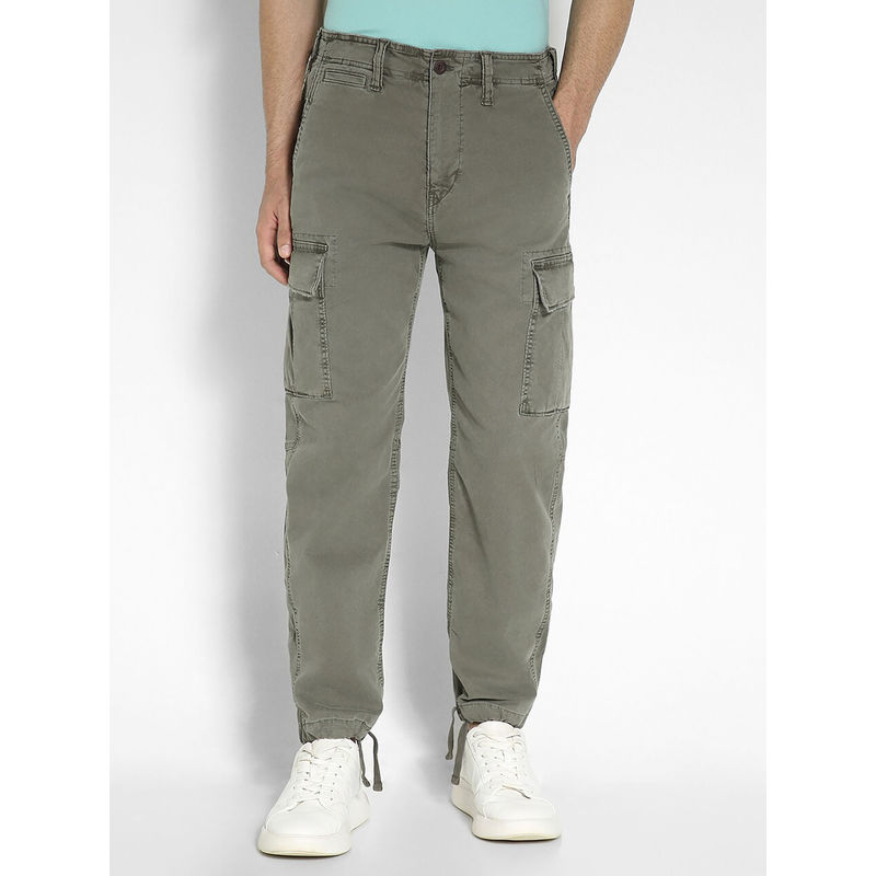 American Eagle Men Green Flex Slim Lived-In Cargo Pant (33)