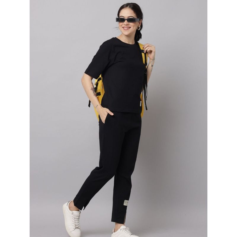 Slumber Jill Black Slumber Jill Premium T-Shirt with Pant (Set of 2) (S)