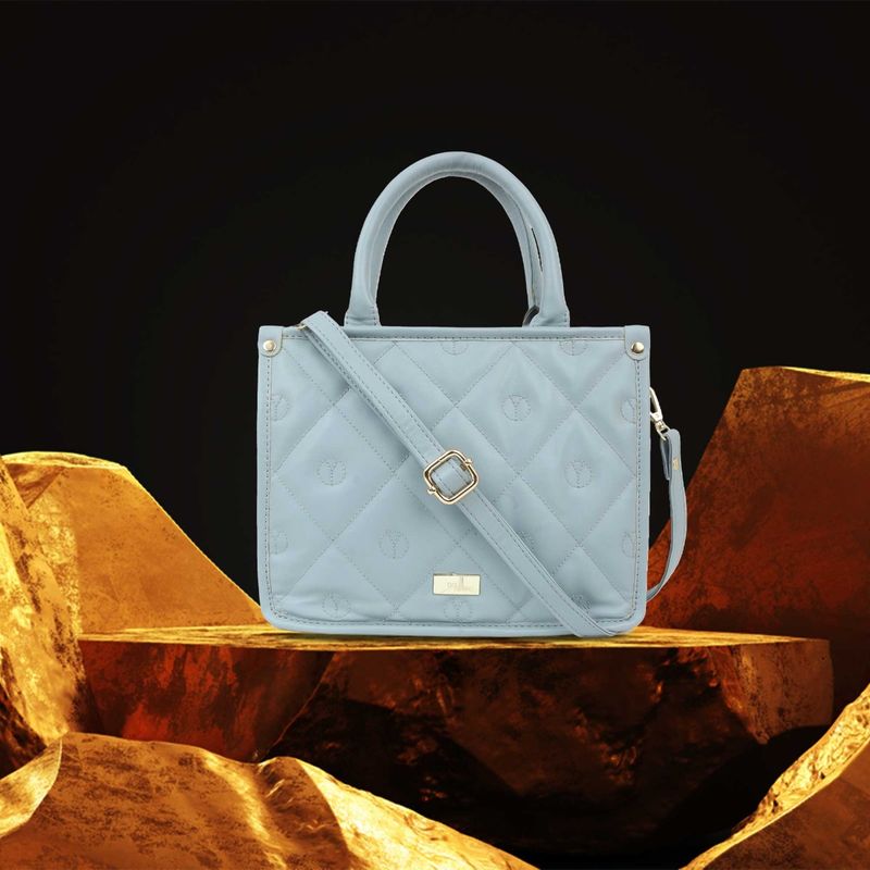Yellow - Handcrafted Quilted Handbag 16