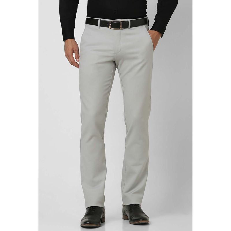 Van Heusen Men Grey Slim Fit Formal Trouser (32)