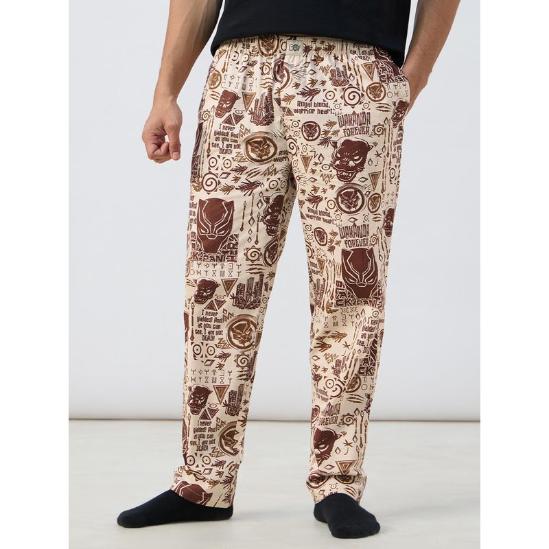 The Souled Store Official Black Panther: King Of Wakanda Men Pyjamas (S)