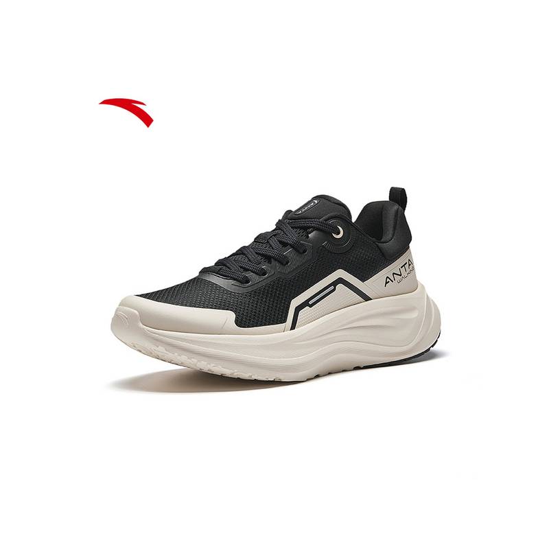 ANTA Women Black Running Shoes A-FLASHFOAM Cushioning Joy Path SS (UK 4)